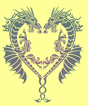 Dragon Stencils Dragon Heart