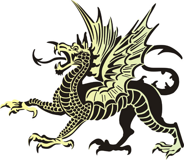 Gothic Heraldic Dragon
