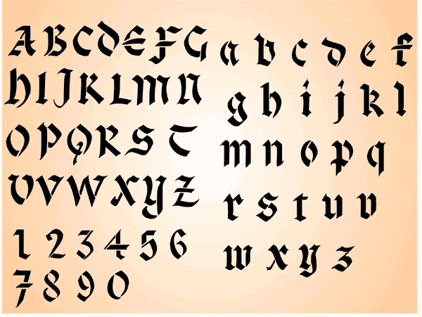 Lettering Of Letters