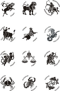 zodiac stencils from the stencil kingdom collection