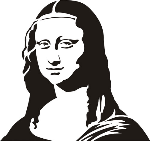 mona lisa stencil